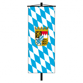 Deutschland Bayern mit Wappen Banner bayerische Fahnen Flaggen 30x45cm 