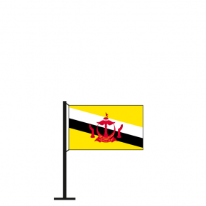 Tischflagge Brunei