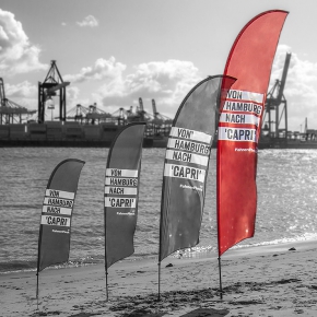 Beachflag konkave Unterkante XL