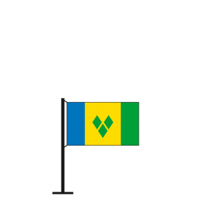 Vincent und Grenadinen Banner vincentische Fahnen Flaggen 30x45cm St 