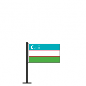 Tischflagge Usbekistan