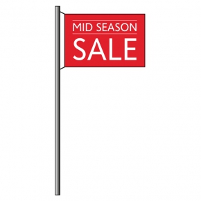 Hissflagge mit dem Motiv: Mid Season Sale