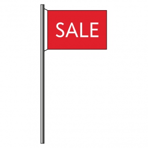 Hissflagge mit dem Motiv: Sale