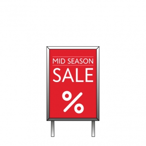 Kundenstopper Druck mit dem Motiv: Mid Season Sale