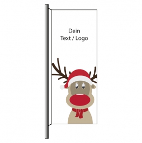 Hisshochflagge mit dem Motiv: HoHoHo