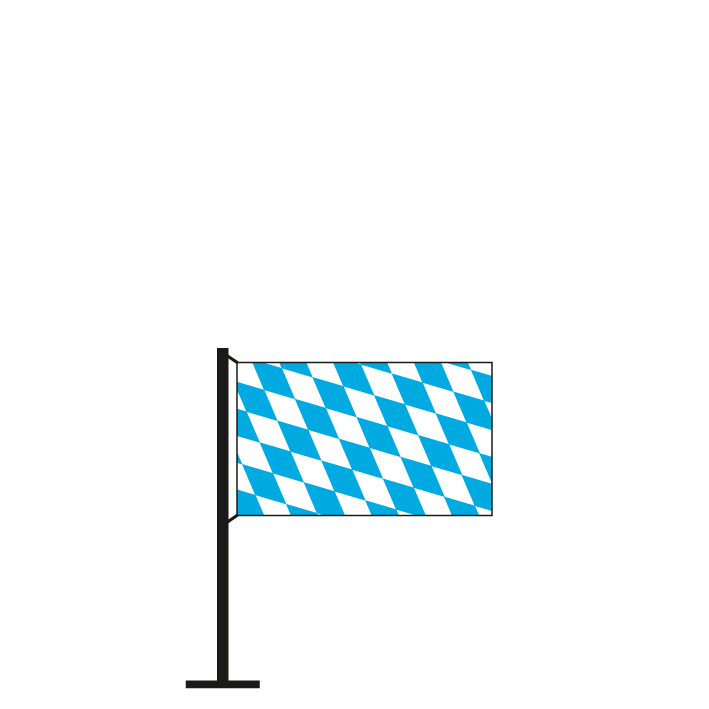 Flagge - Bayern mit Wappen ab 5,95 € kaufen
