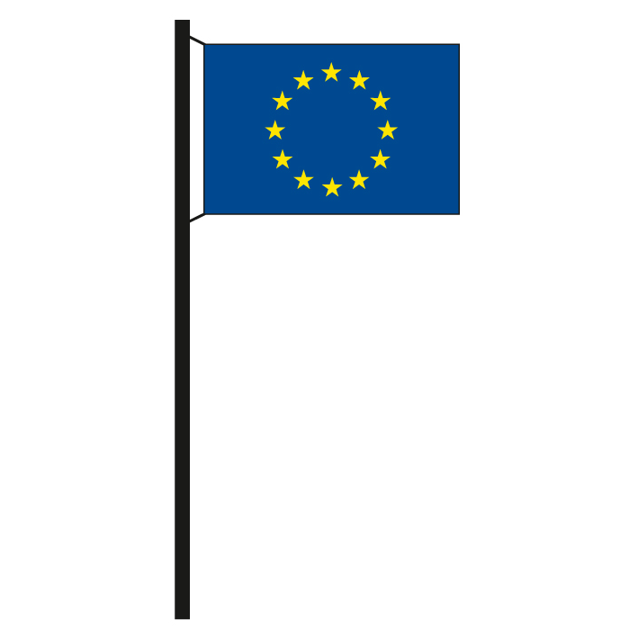 Fahne EU Europa 12 Sterne Hissflagge 60 x 90 cm Flagge 
