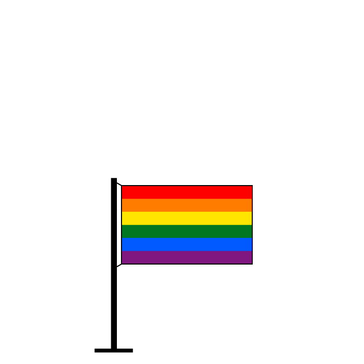U24 Tischflagge Regenbogen Smily Fahne Flagge