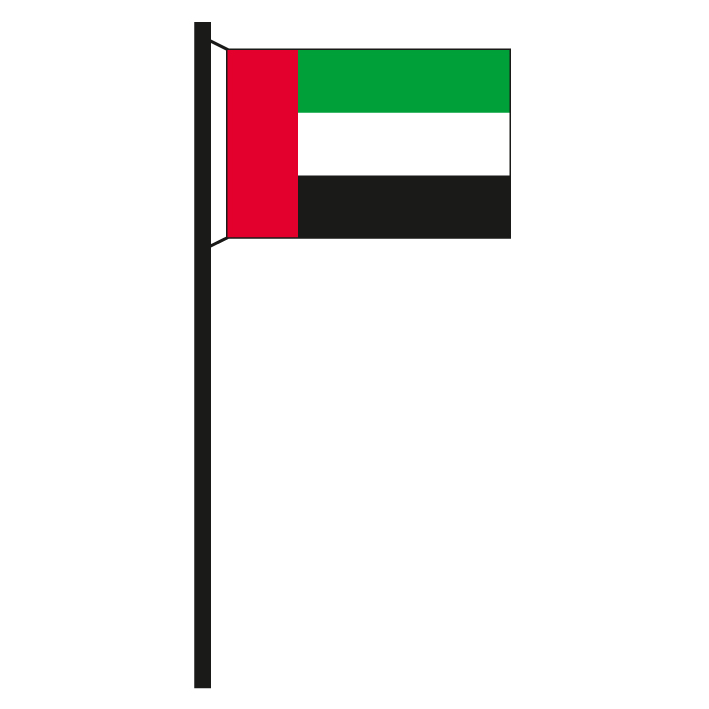 60 x 90 cm Fahnen Flagge Vereinigte Arabische Emirate