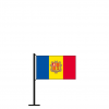 Tischflagge Andorra