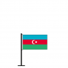 Tischflagge Aserbaidschan