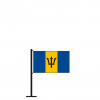 Tischflagge Barbados