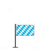 Tischflagge Bayernraute