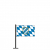 Bayern Rautenflagge mit Landessymbol