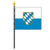 Bayern Streifenflagge mit Landessymbol