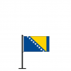 Tischflagge Bosnien und Herzegowina