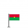 Tischflagge Burkina Faso