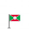 Tischflagge Burundi