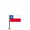 Tischflagge Chile