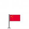 Tischflagge China