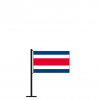 Tischflagge Costa Rica