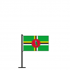 Tischflagge Dominica