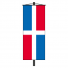Banner-Fahne Dominikanische Republik ohne Wappen