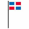 Hissflagge Dominikanische Republik ohne Wappen