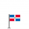 Tischflagge Dominikanische Republik mit Wappen