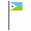 Hissflagge Dschibuti