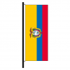 Hisshochflagge Ecuador mit Wappen