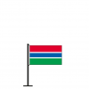 Tischflagge Gambia