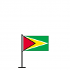 Tischflagge Guyana