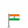 Tischflagge Indien