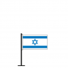Tischflagge Israel