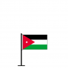 Tischflagge Jordanien