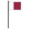 Hissflagge Katar