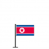 Tischflagge Nordkorea