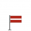 Tischflagge Lettland