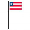 Hissflagge Liberia