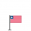 Tischflagge Liberia