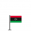 Tischflagge Libyen