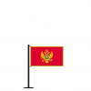 Tischflagge Montenegro