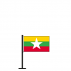 Tischflagge Myanmar