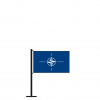 Tischflagge Nato