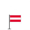 Tischflagge Österreich