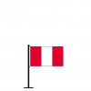 Tischflagge Peru