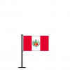 Tischflagge Peru Dienstflagge