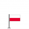 Tischflagge Polen