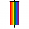 Banner-Fahne mit Motiv: Regenbogenflagge